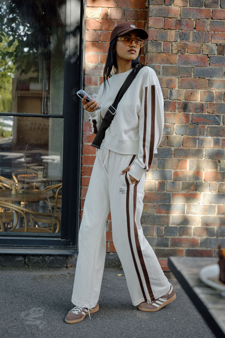 Gigi Wide Leg Terry Trackpant