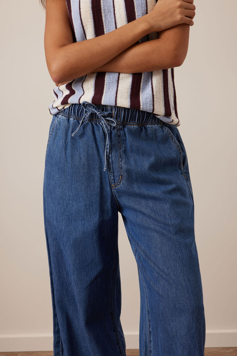 Andie Wide Leg Drawstring Pant