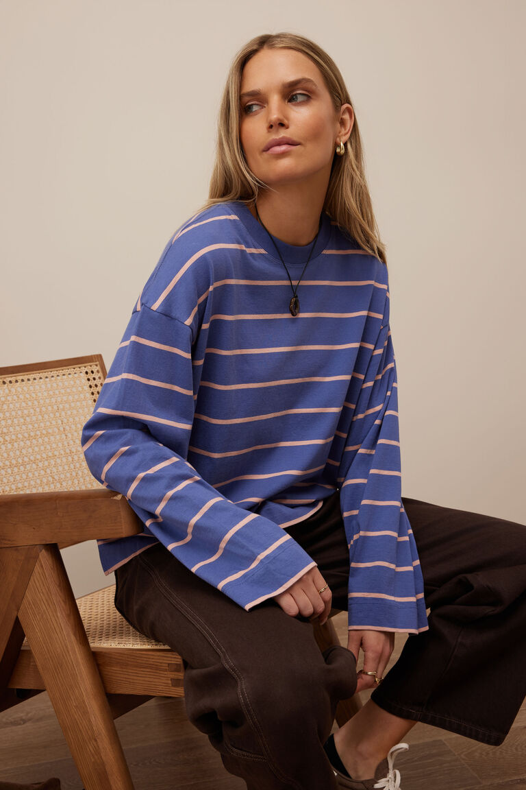 Beau Long Sleeve Slouchy Tee