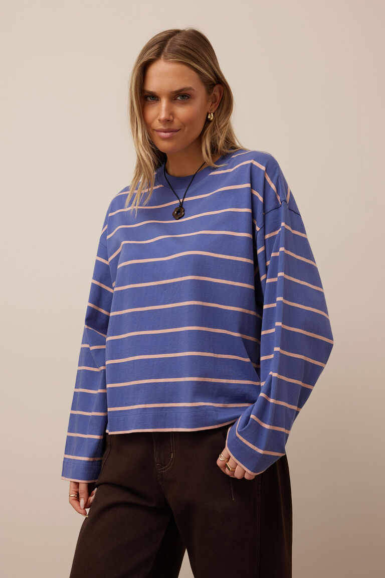Beau Long Sleeve Slouchy Tee