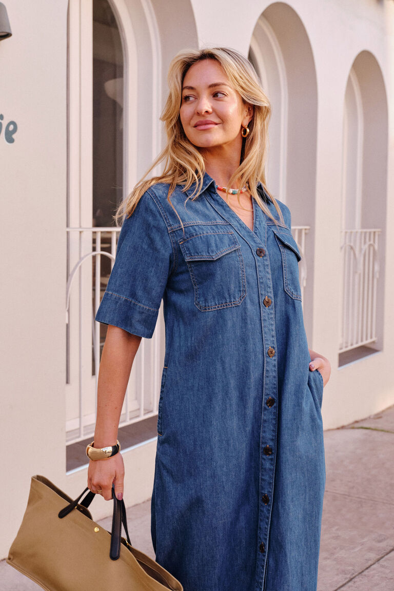 Sloane Short Sleeve Midi Dress