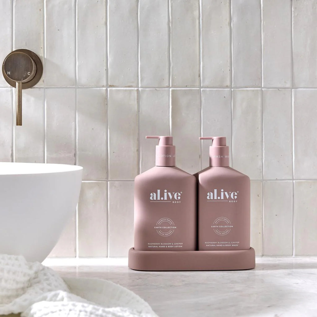Raspberry Blossom & Juniper - Wash & Lotion Duo