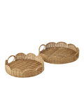 Pettine S/2 Rattan Trays
