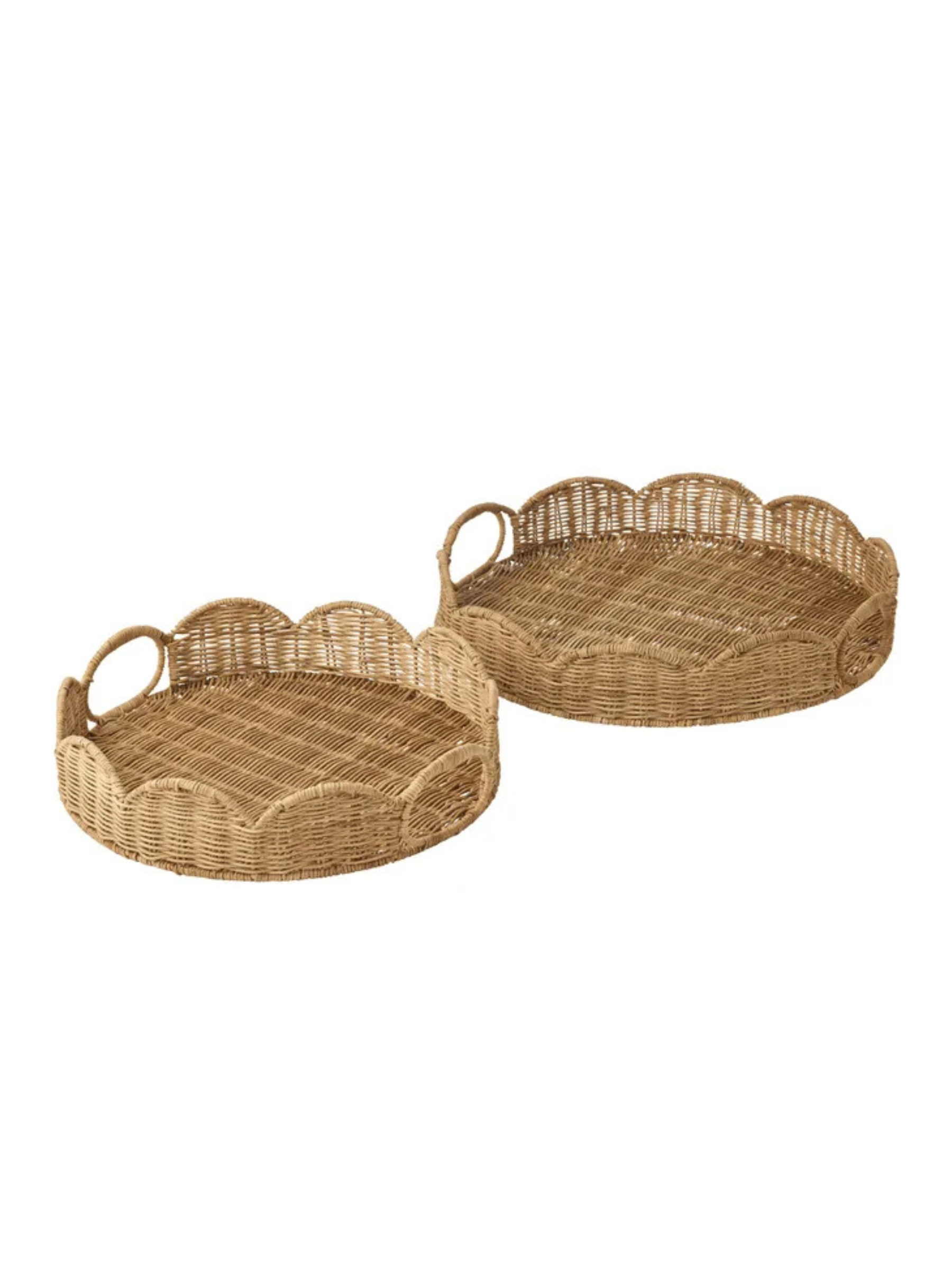 Pettine S/2 Rattan Trays
