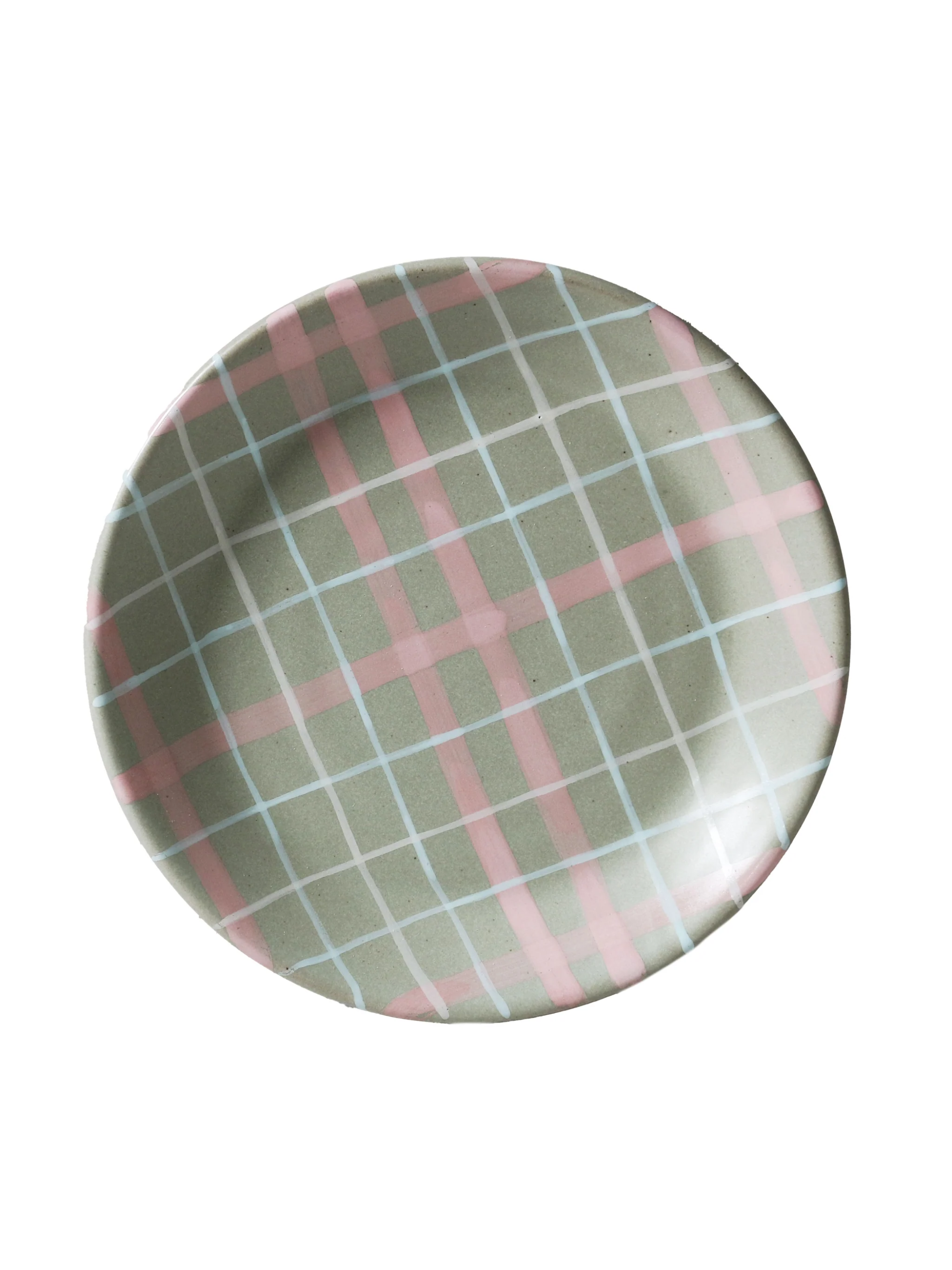 Plate - Sage & Bluch Check Cats Pyjamas