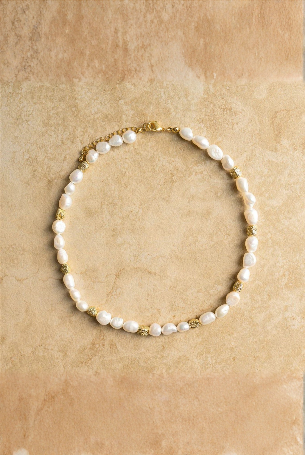 Elijah - Crushed Gold Beads - Fresh Water Pearls