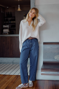 Leah Tapered Barrel Jean