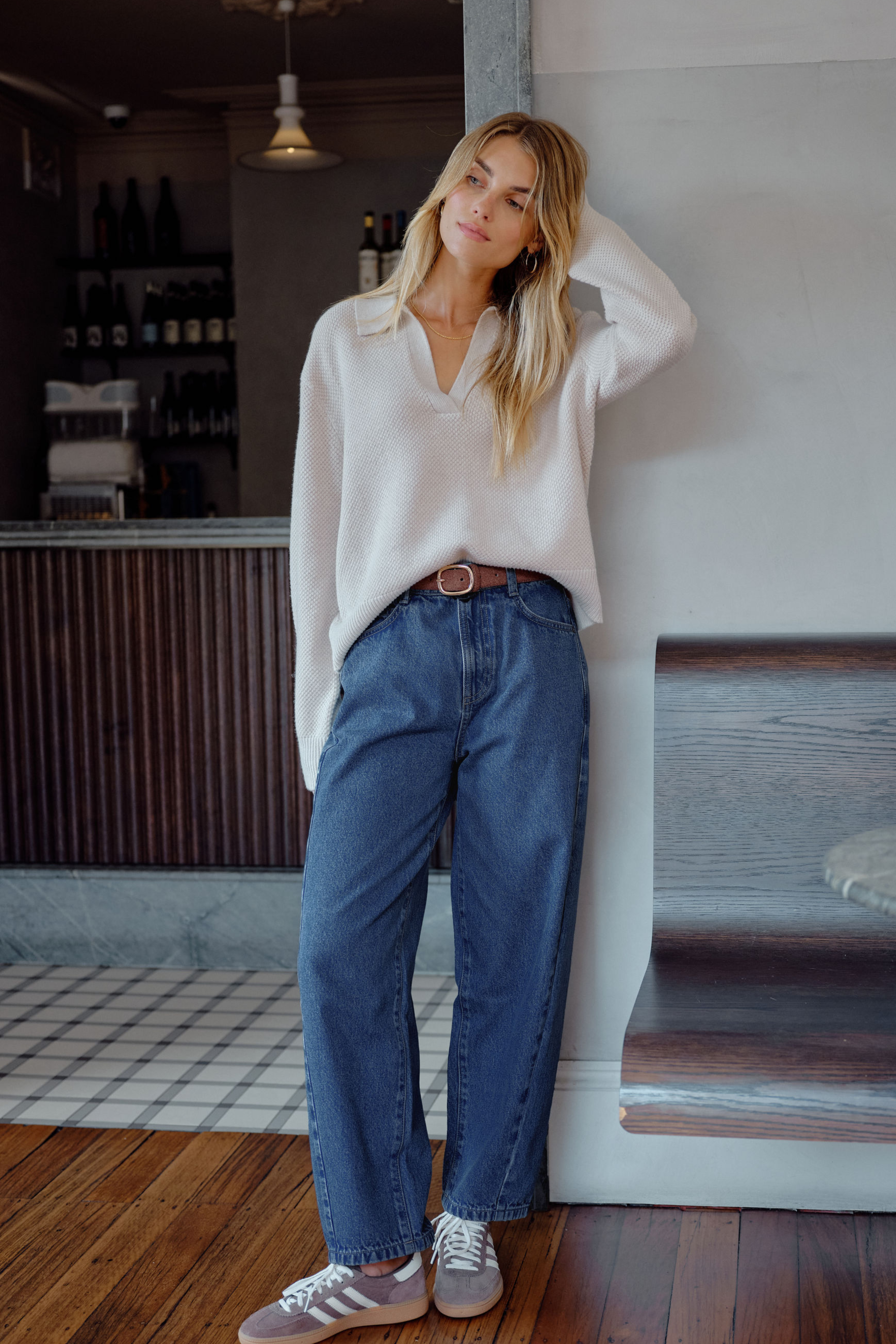 Leah Tapered Barrel Jean