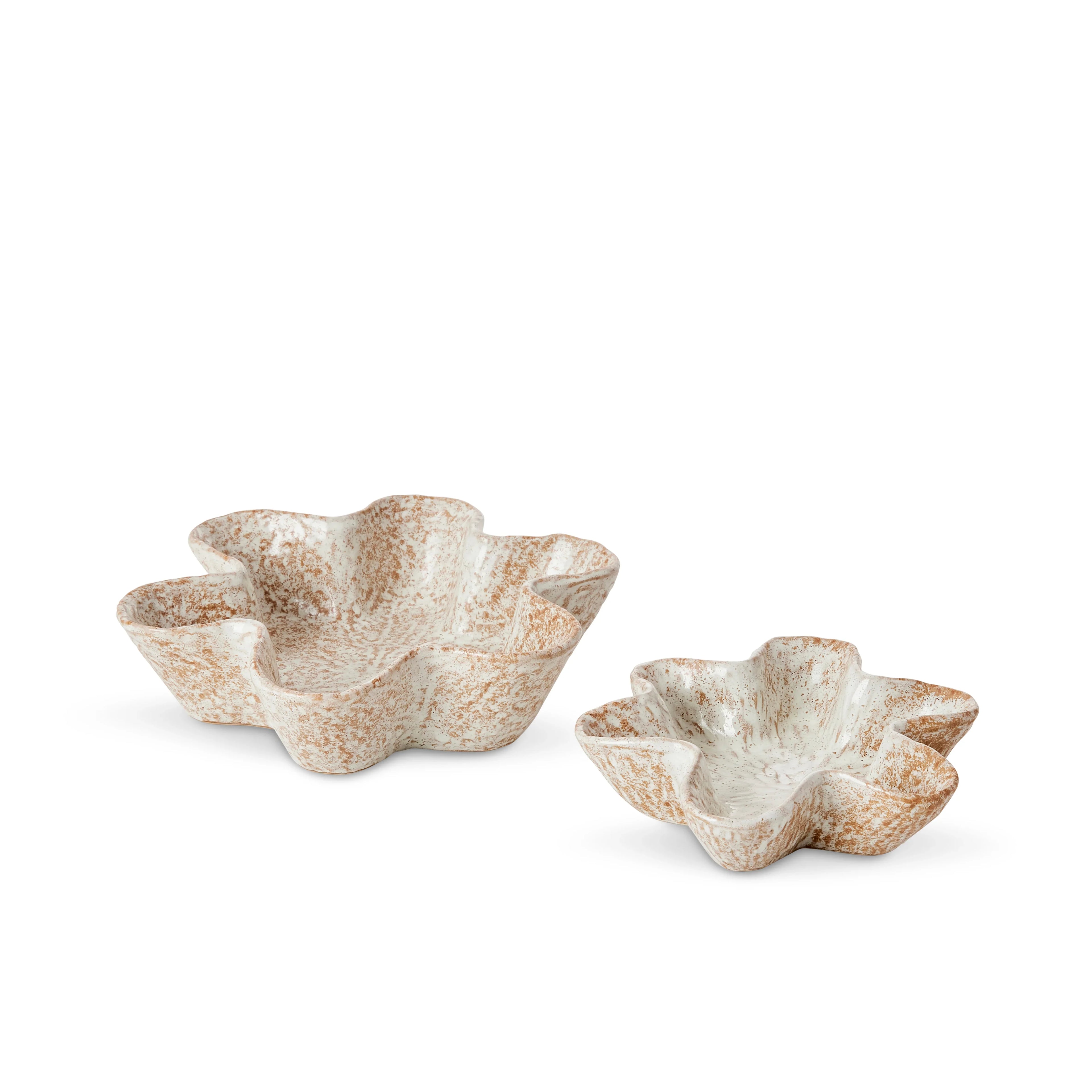 Dana Natural Glazed Wavy Dish Set