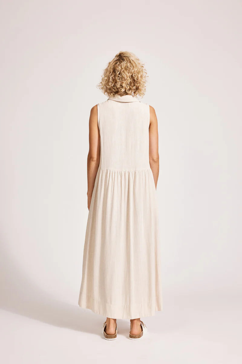 Alesia Sleeveless Shirt Dress