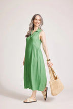 Alesia Sleeveless Shirt Dress