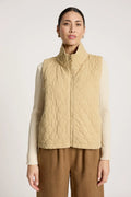 Sansi Quilted Crop Vest