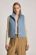 Sansi Quilted Crop Vest