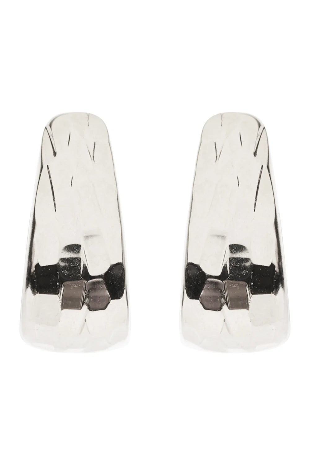 Heritage Luxe Earring - Silver Bevel