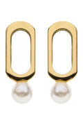 Heritage Earring - Oval Pearl