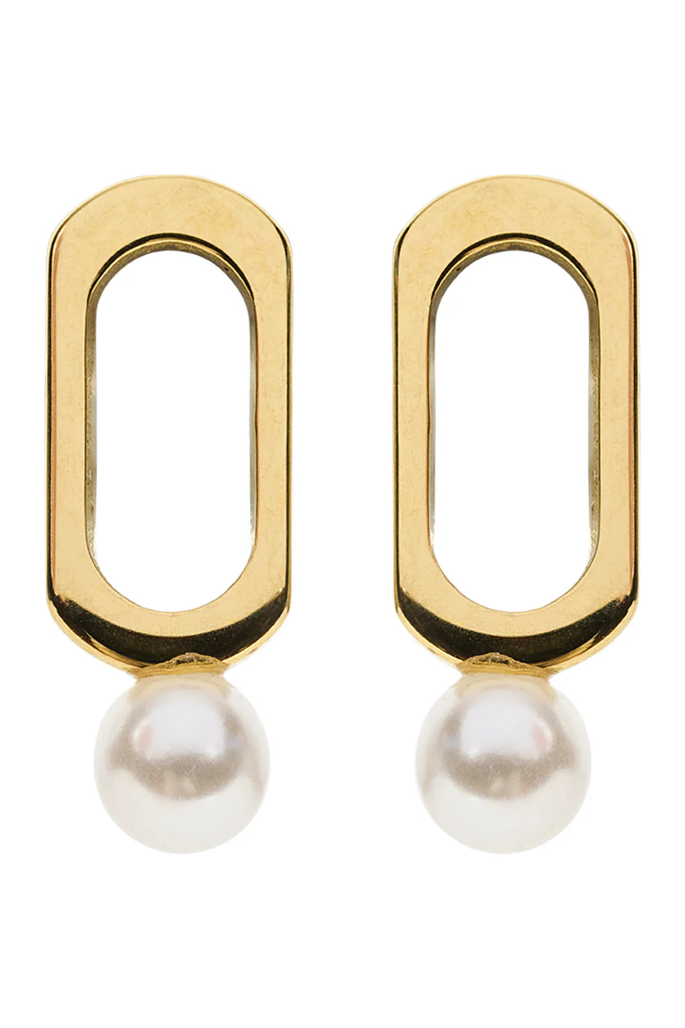 Heritage Earring - Oval Pearl