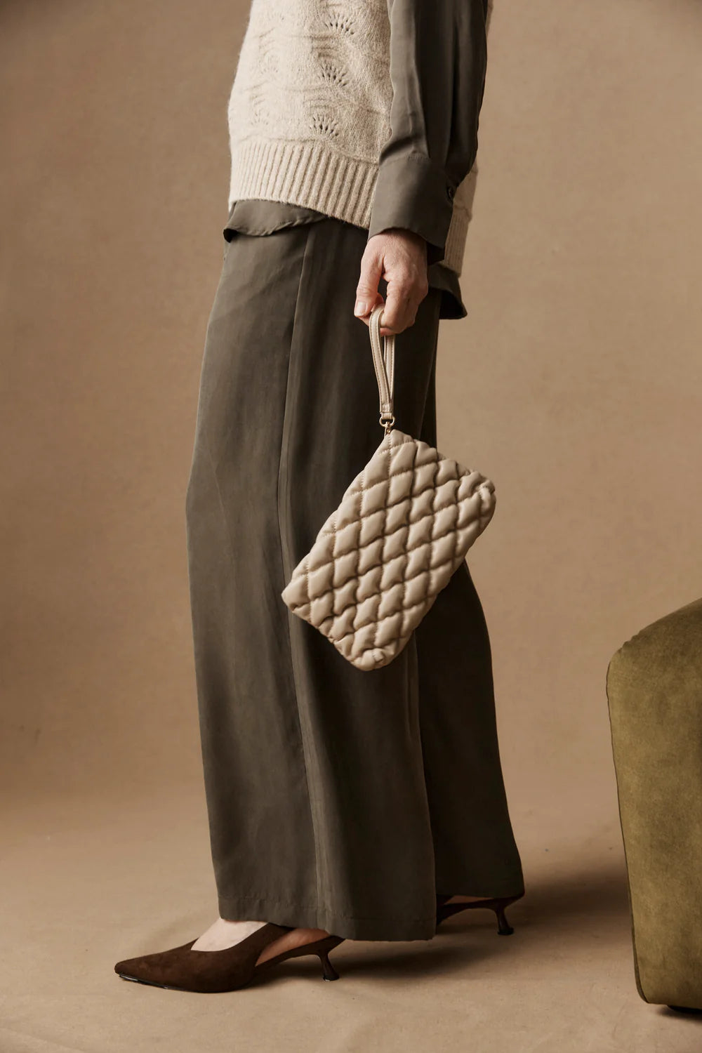 Zala Pouch - Bisque