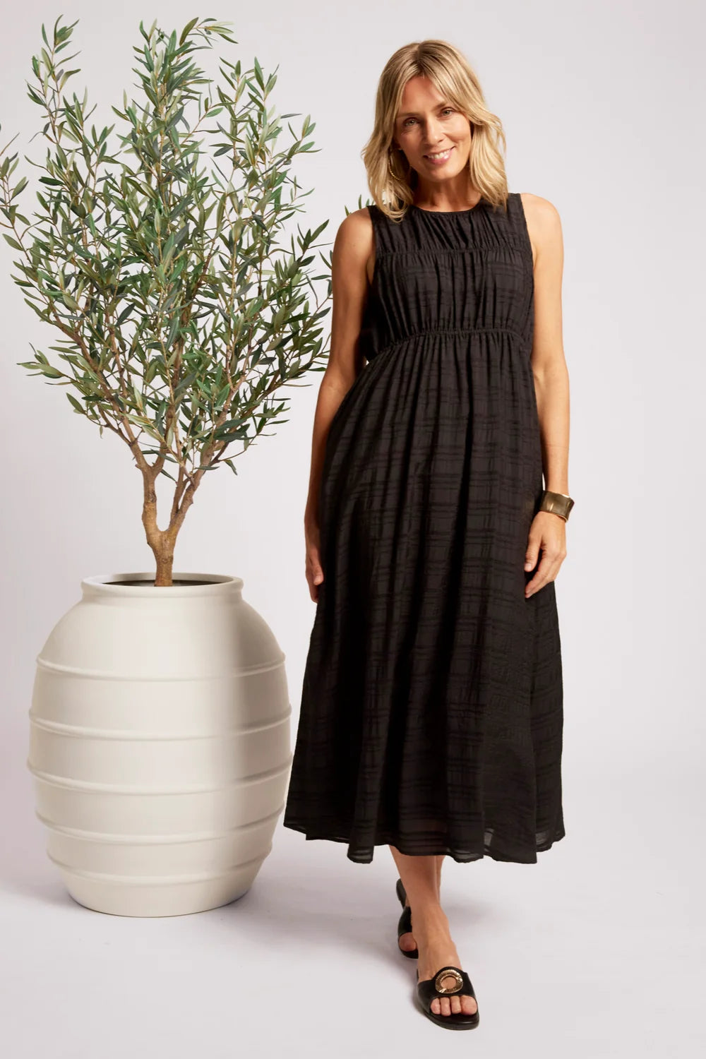 Sovana Ruched Maxi Dress