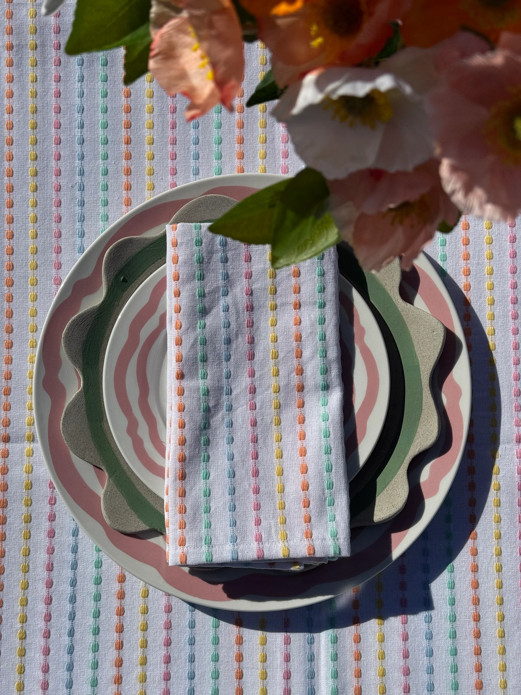 PASTEL DOTS  TABLECLOTH