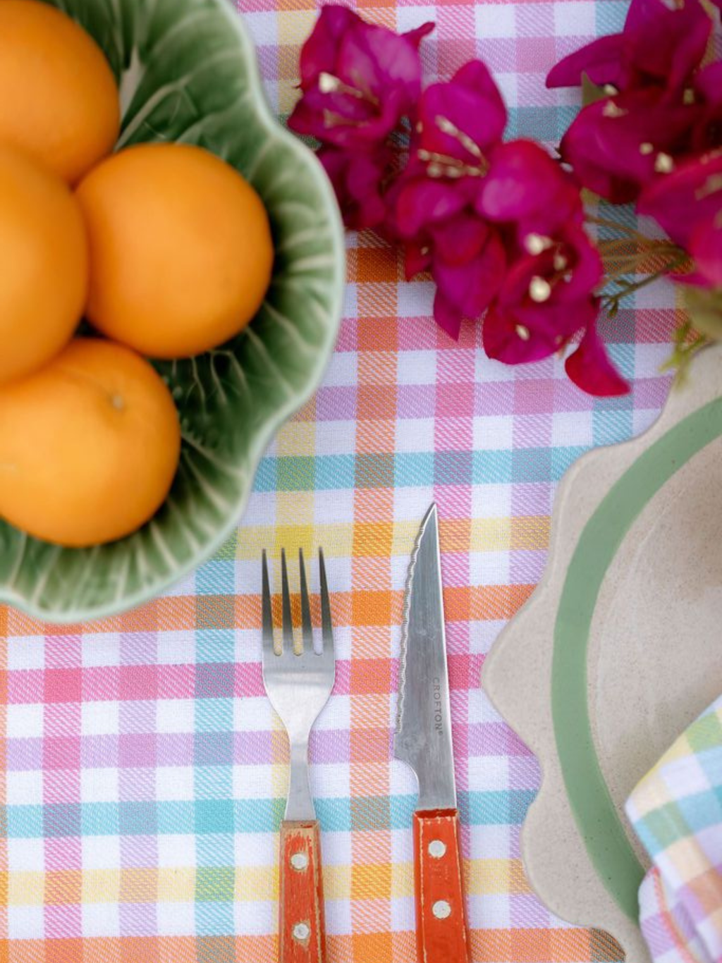 GINGHAM TABLECLOTH 300X150CM