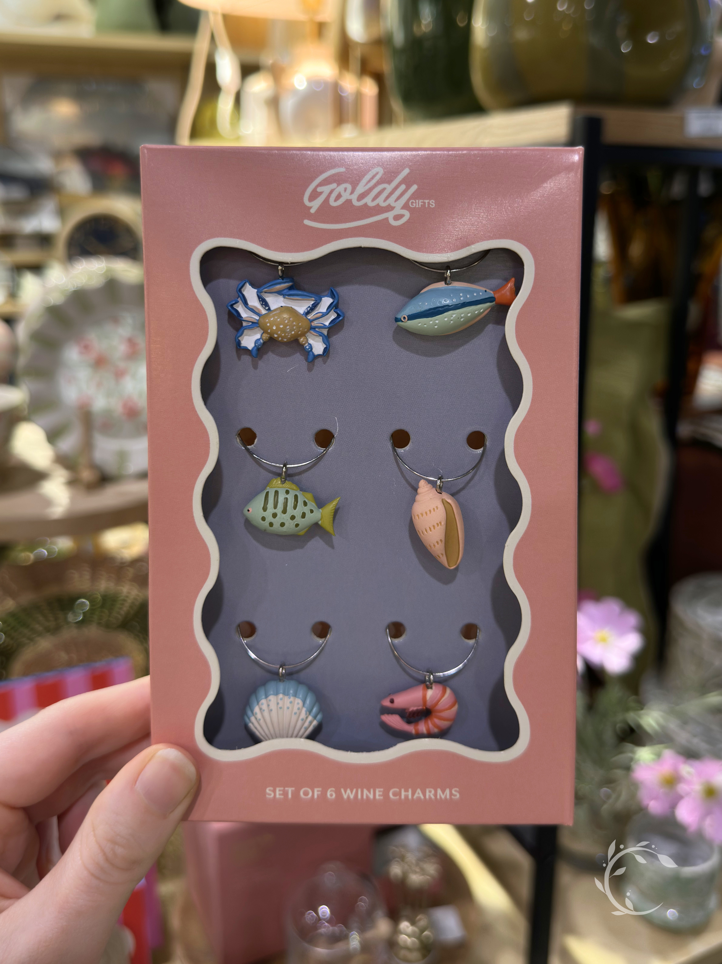 Shack S/6 Resin Wine Charms