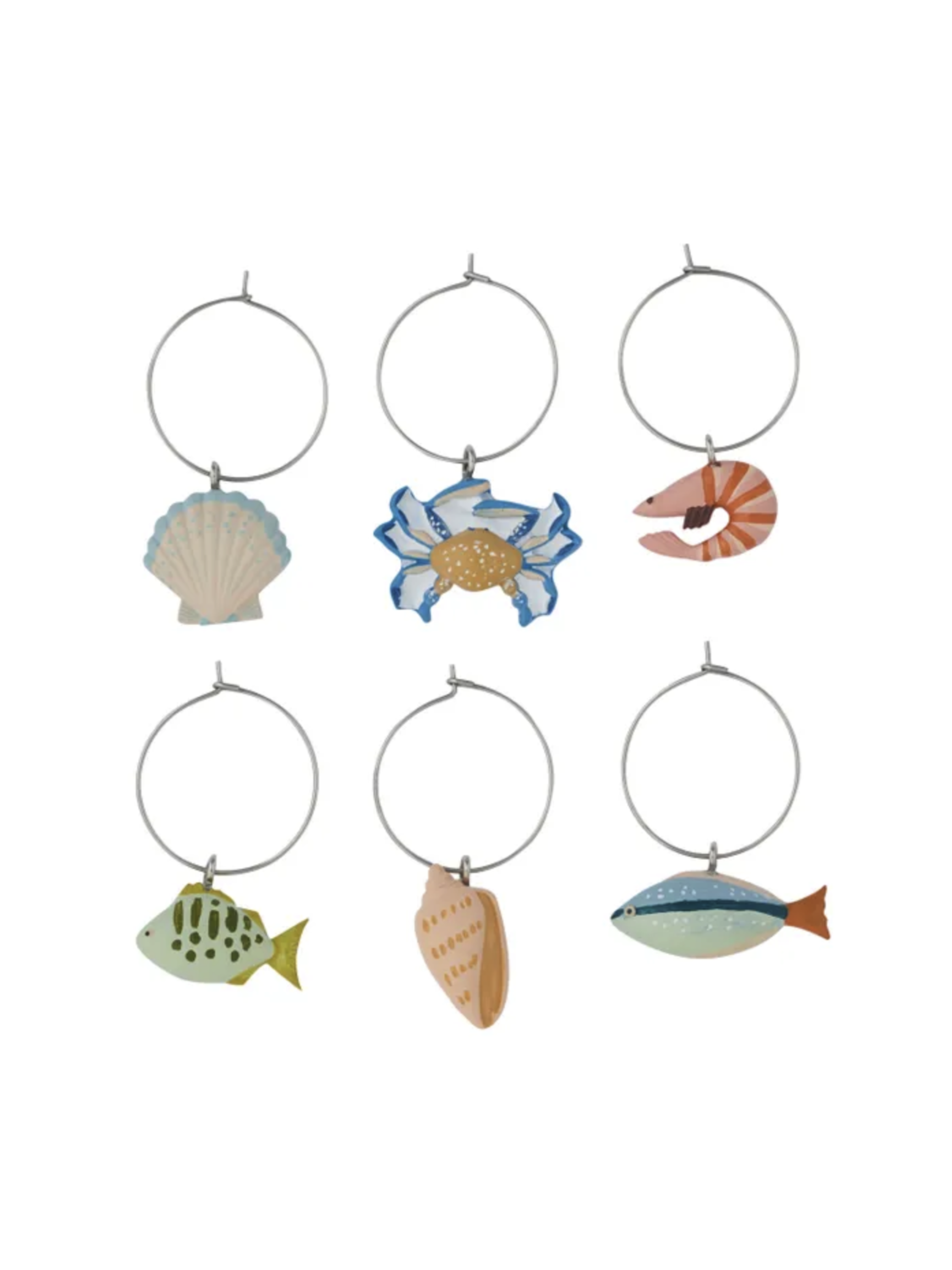 Shack S/6 Resin Wine Charms