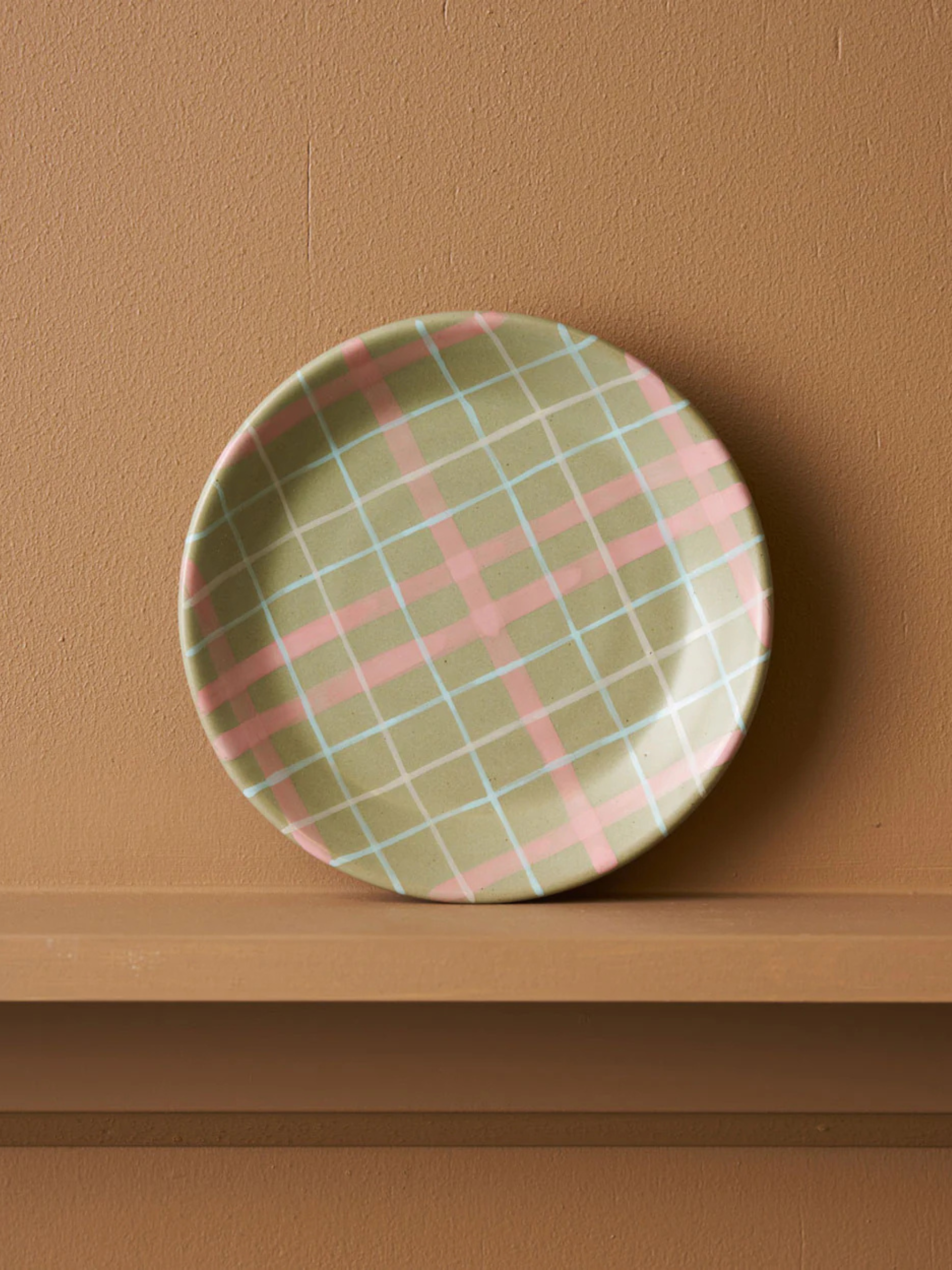 Plate - Sage & Bluch Check Cats Pyjamas