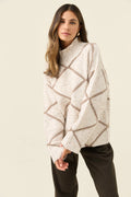 Mckenna Diamond Jumper SMALL - Ivory