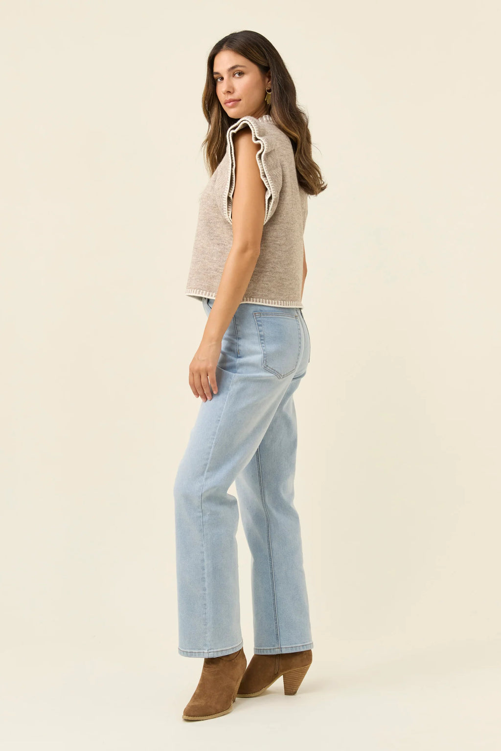 Athena Frill Knit Top