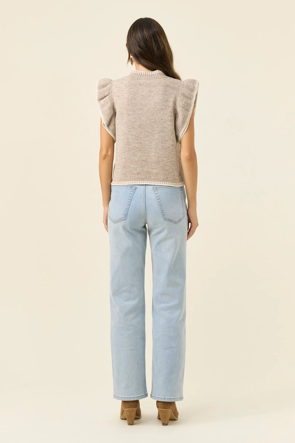 Athena Frill Knit Top