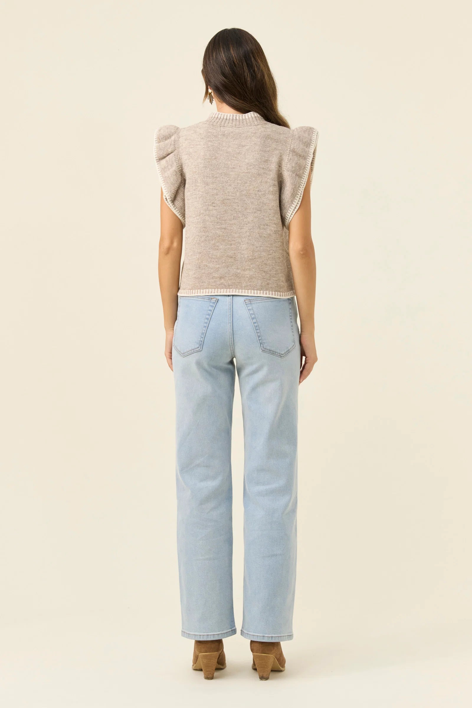 Athena Frill Knit Top