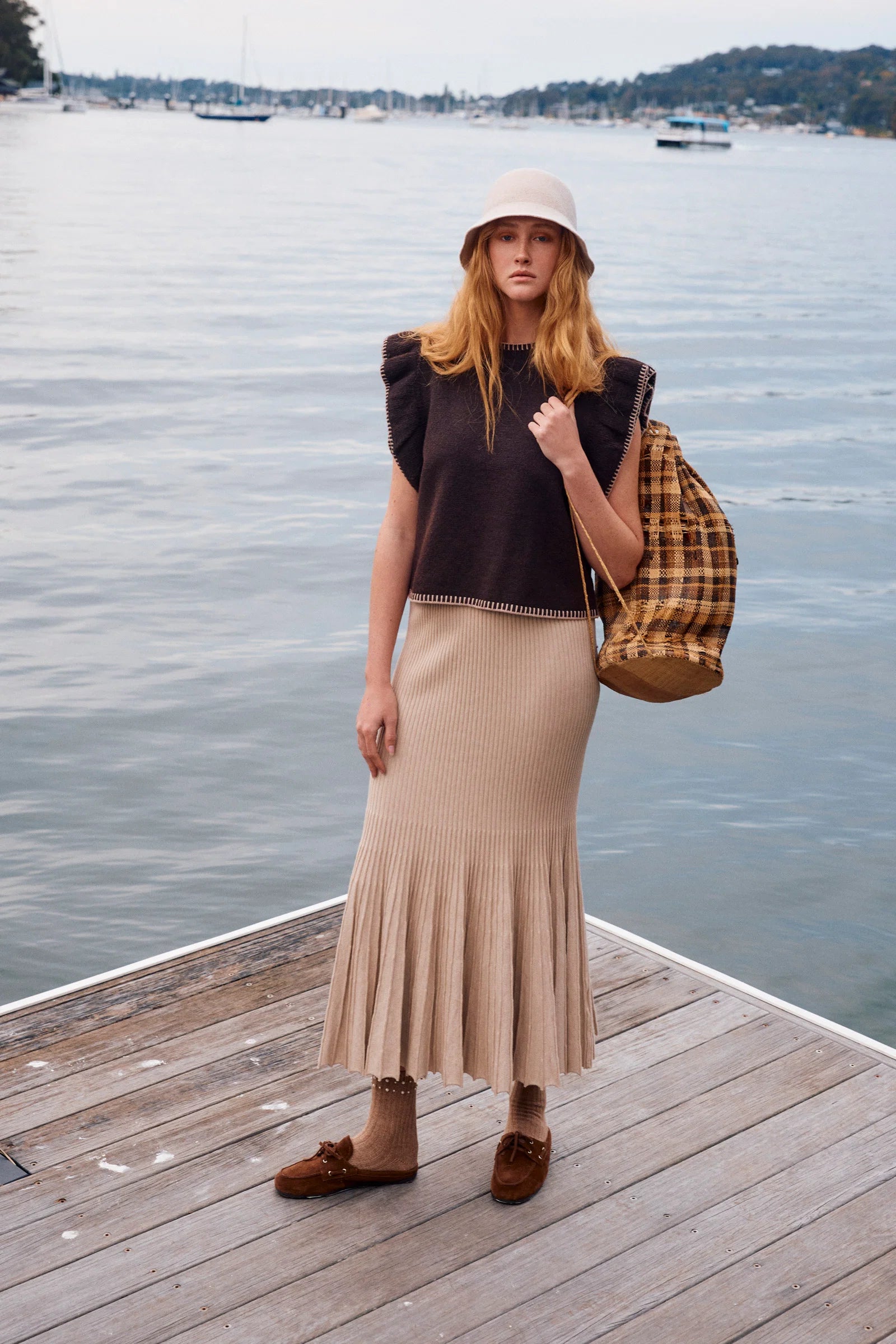 Athena Frill Knit Top