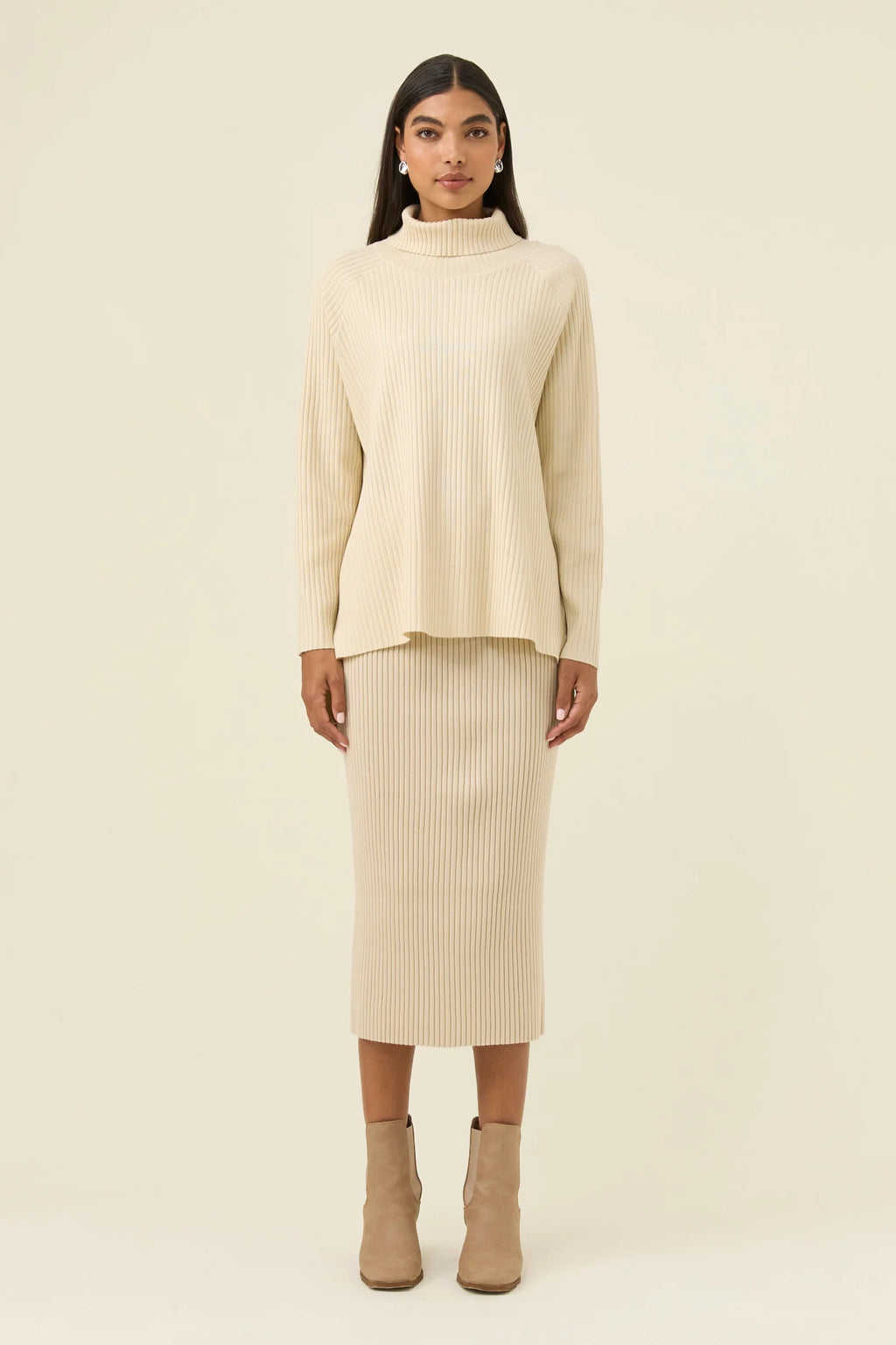Juno Relaxed Roll Neck Jumper