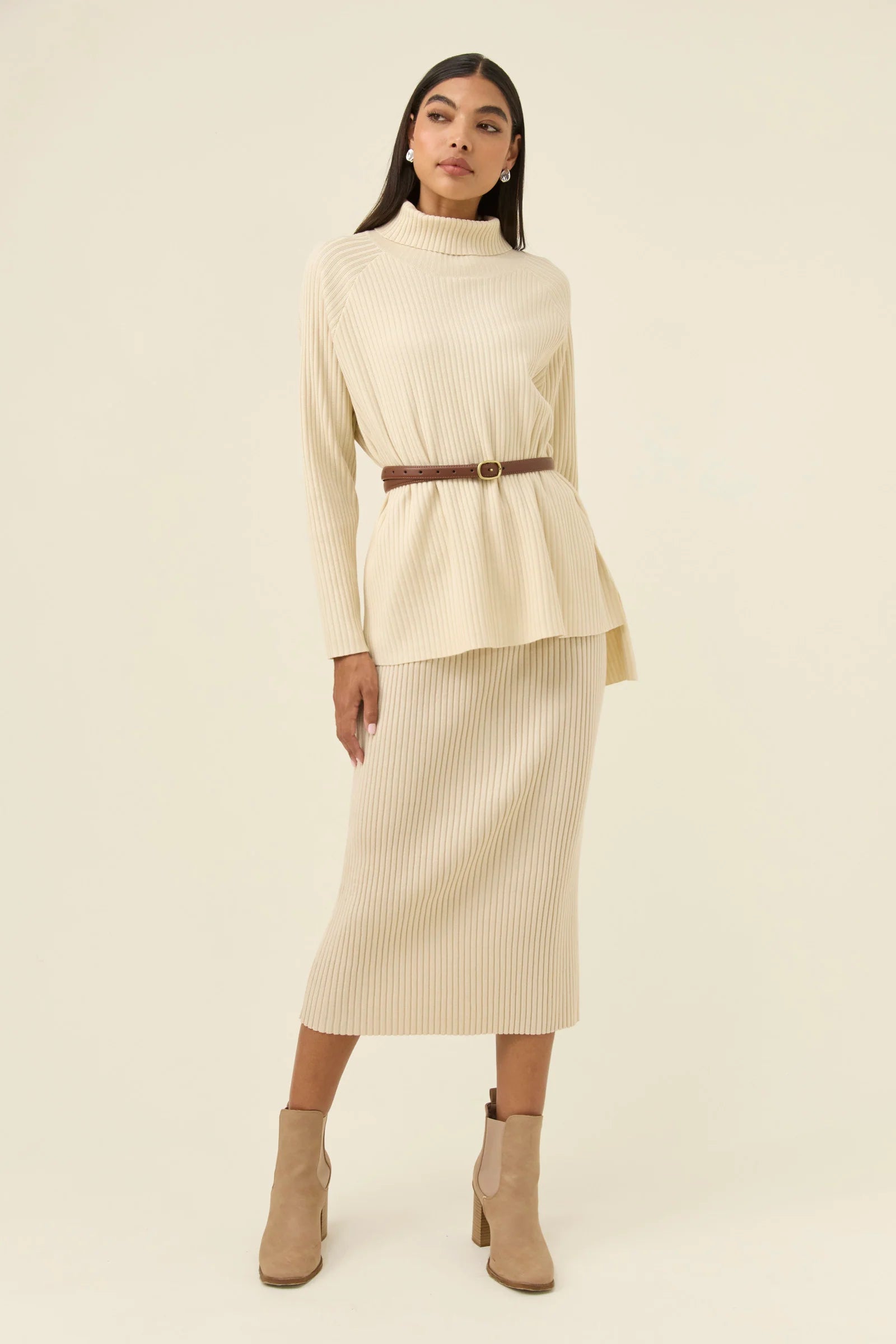 Juno Relaxed Roll Neck Jumper