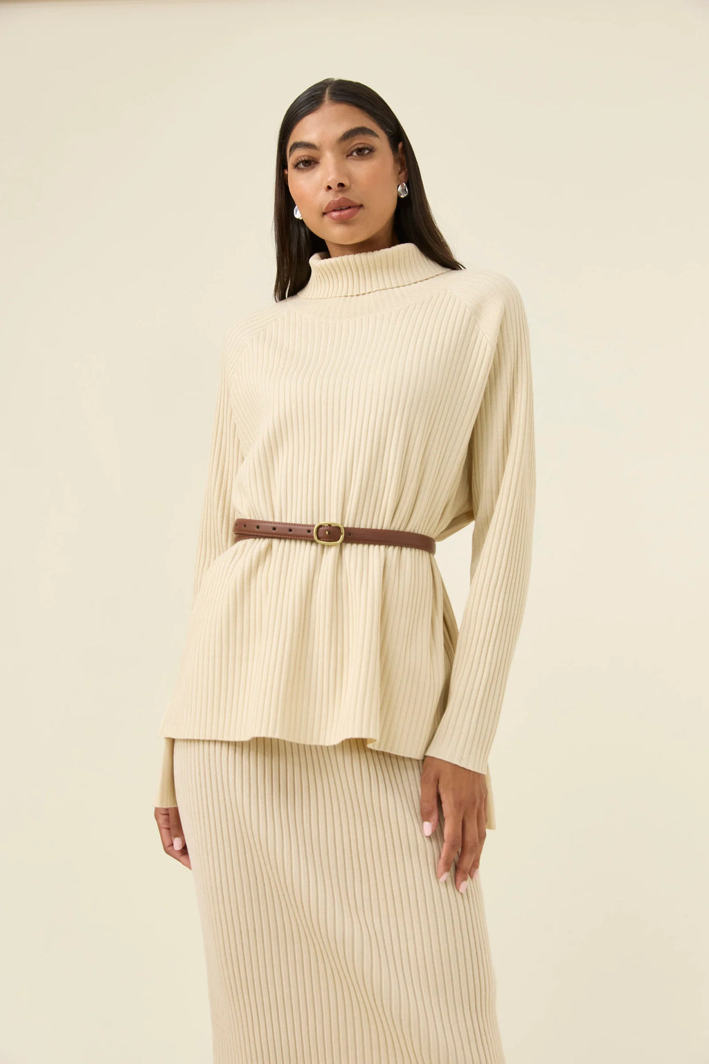 Juno Relaxed Roll Neck Jumper