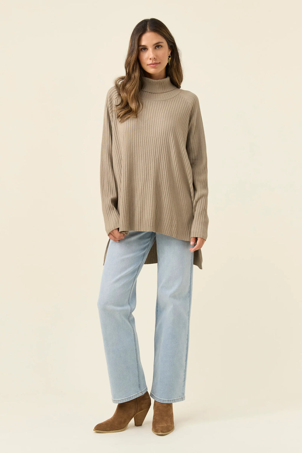 Juno Relaxed Roll Neck Jumper