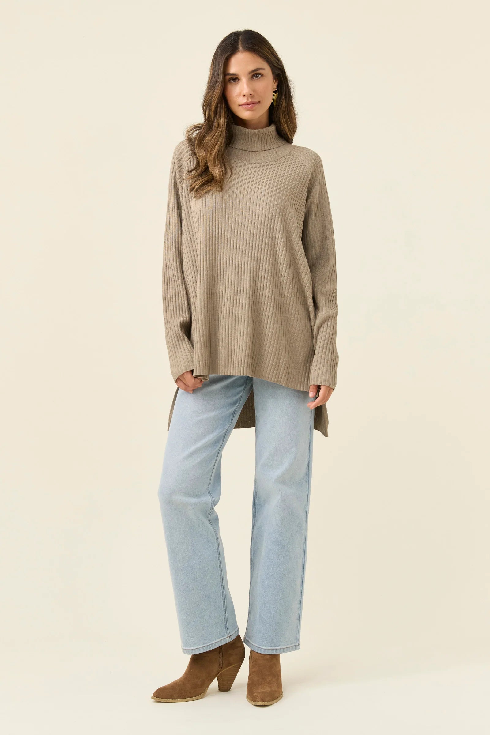 Juno Relaxed Roll Neck Jumper