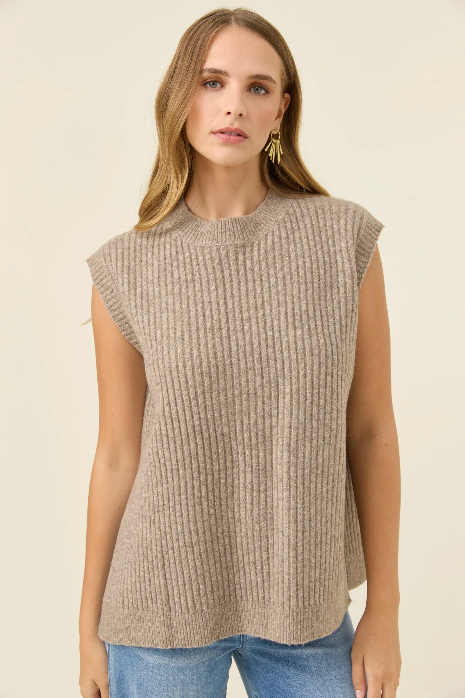 Miru Crew Knit Vest