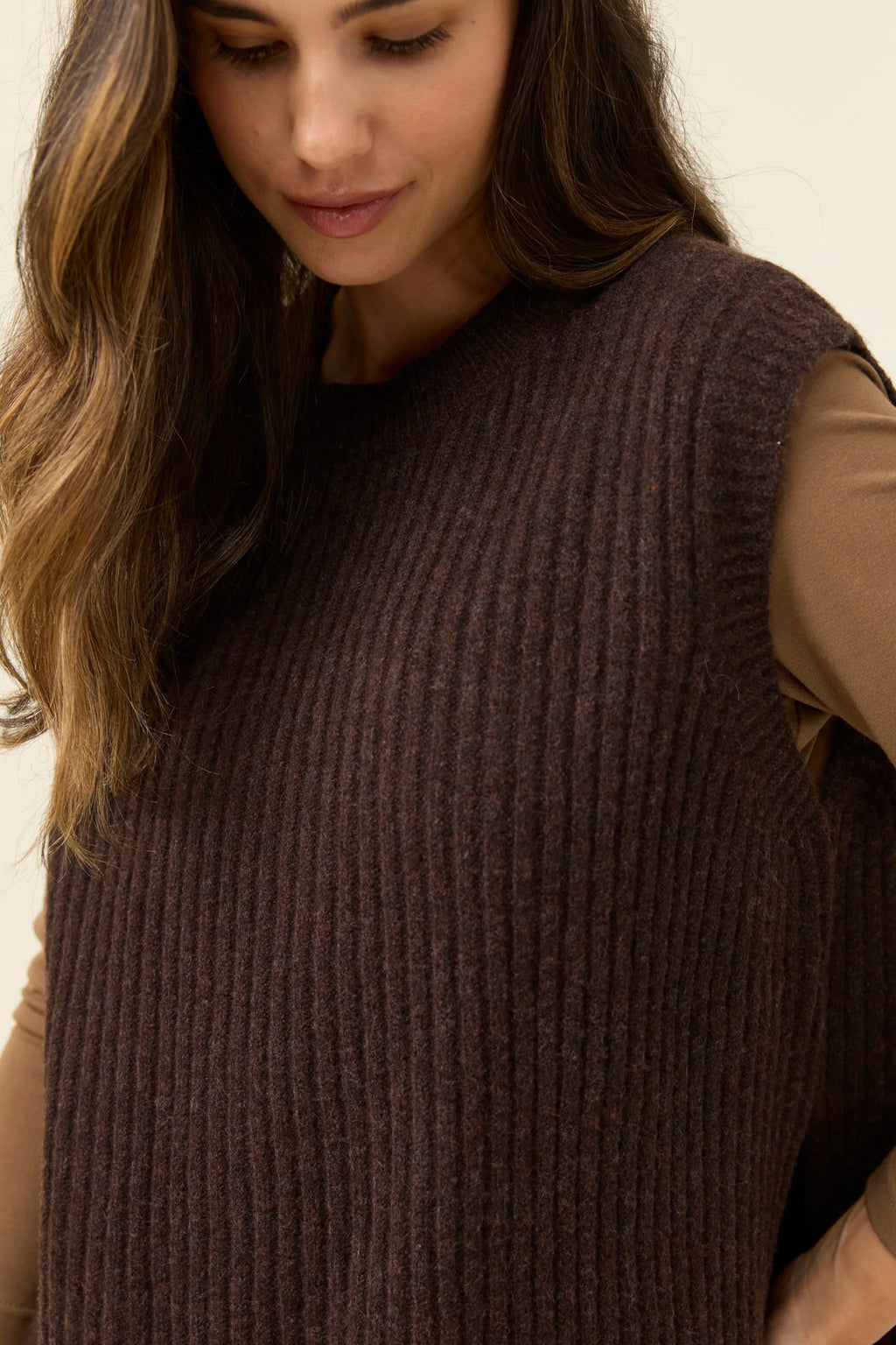 Miru Crew Knit Vest