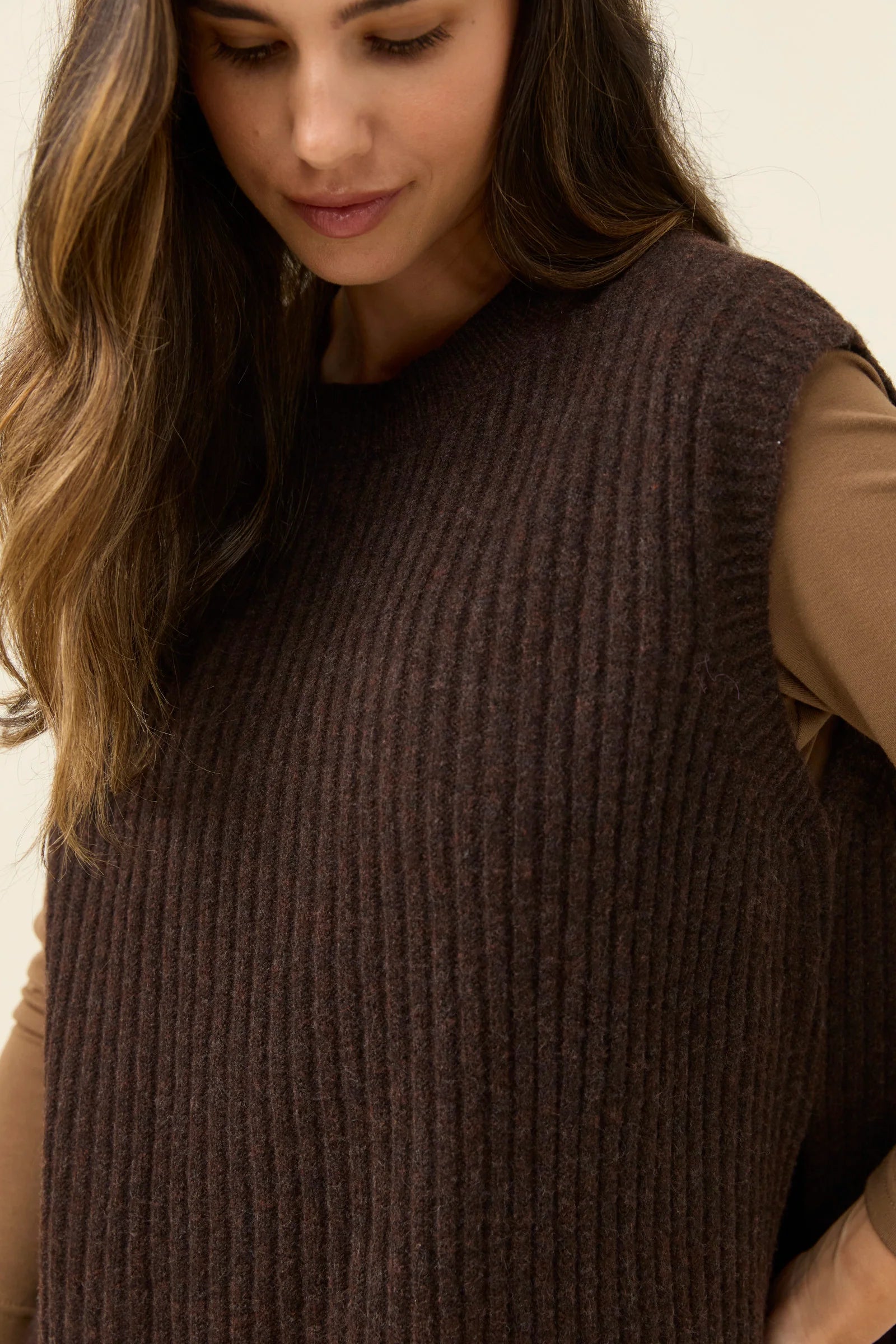 Miru Crew Knit Vest
