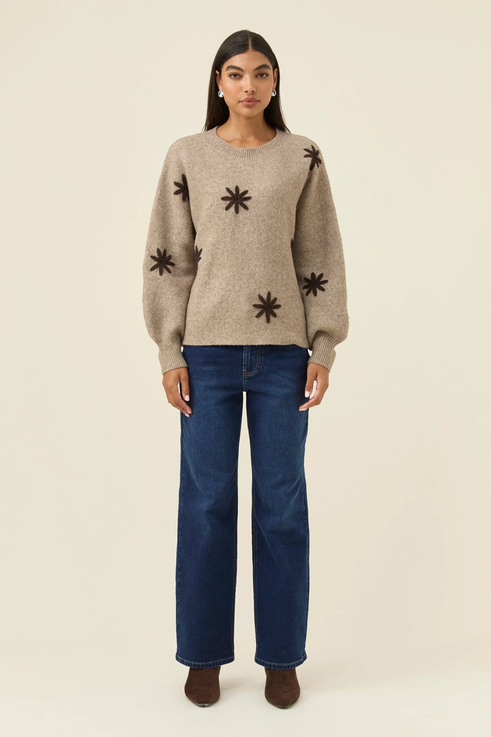 Miru Stitch Flower Jumper