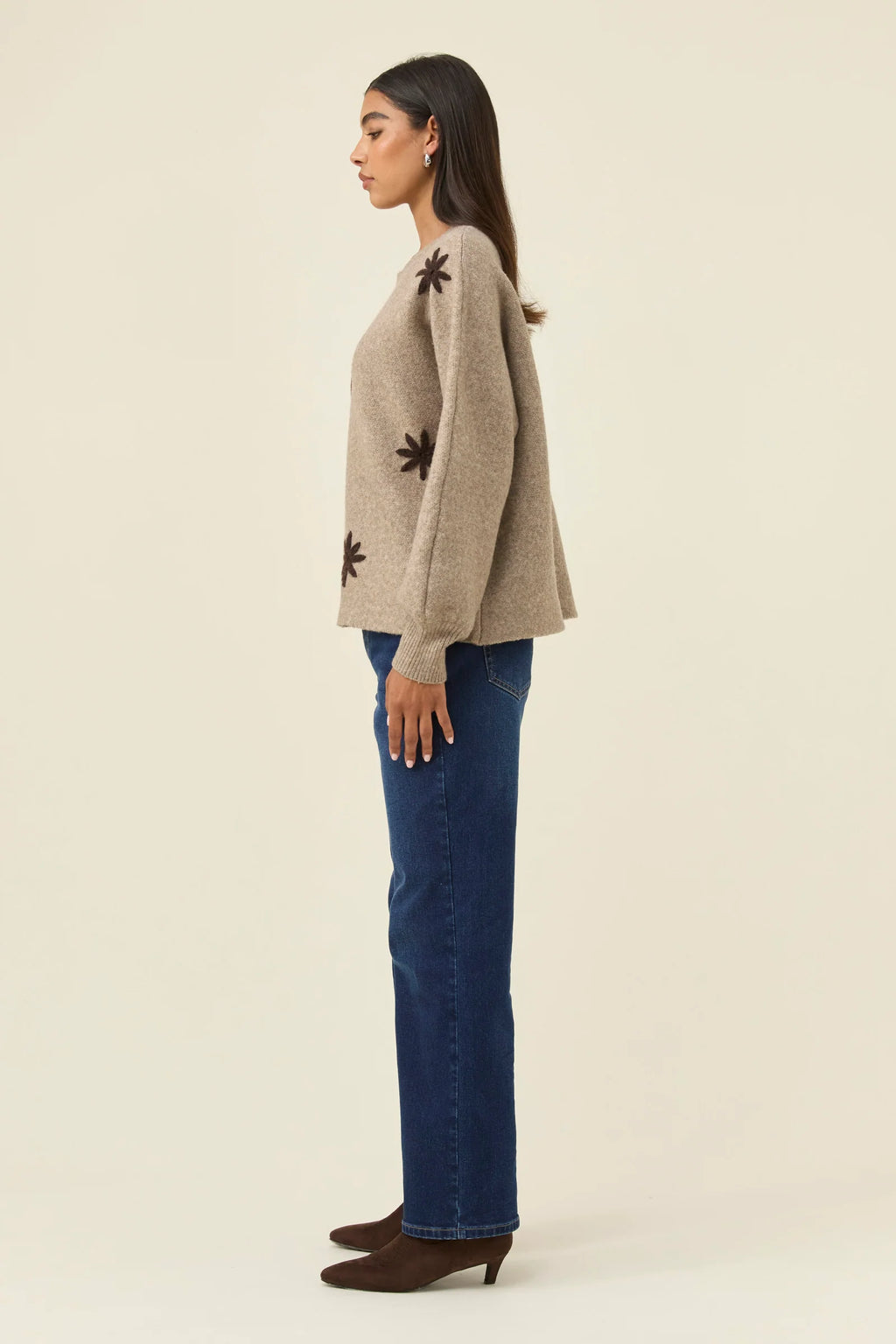 Miru Stitch Flower Jumper