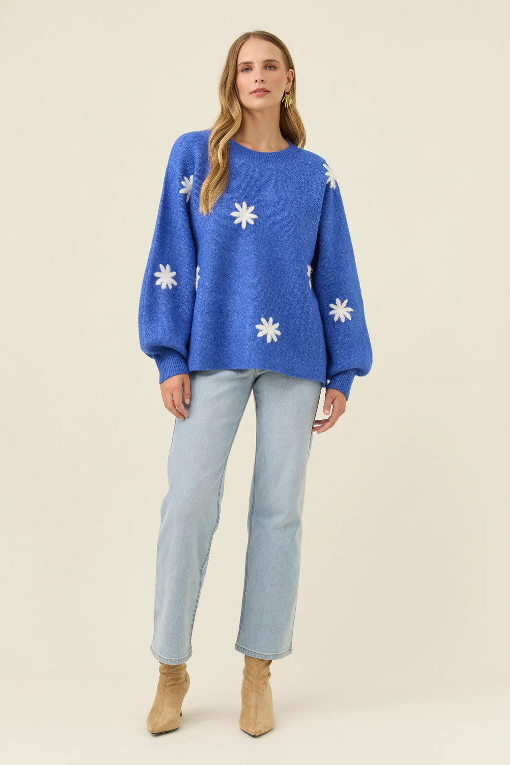 Miru Stitch Flower Jumper