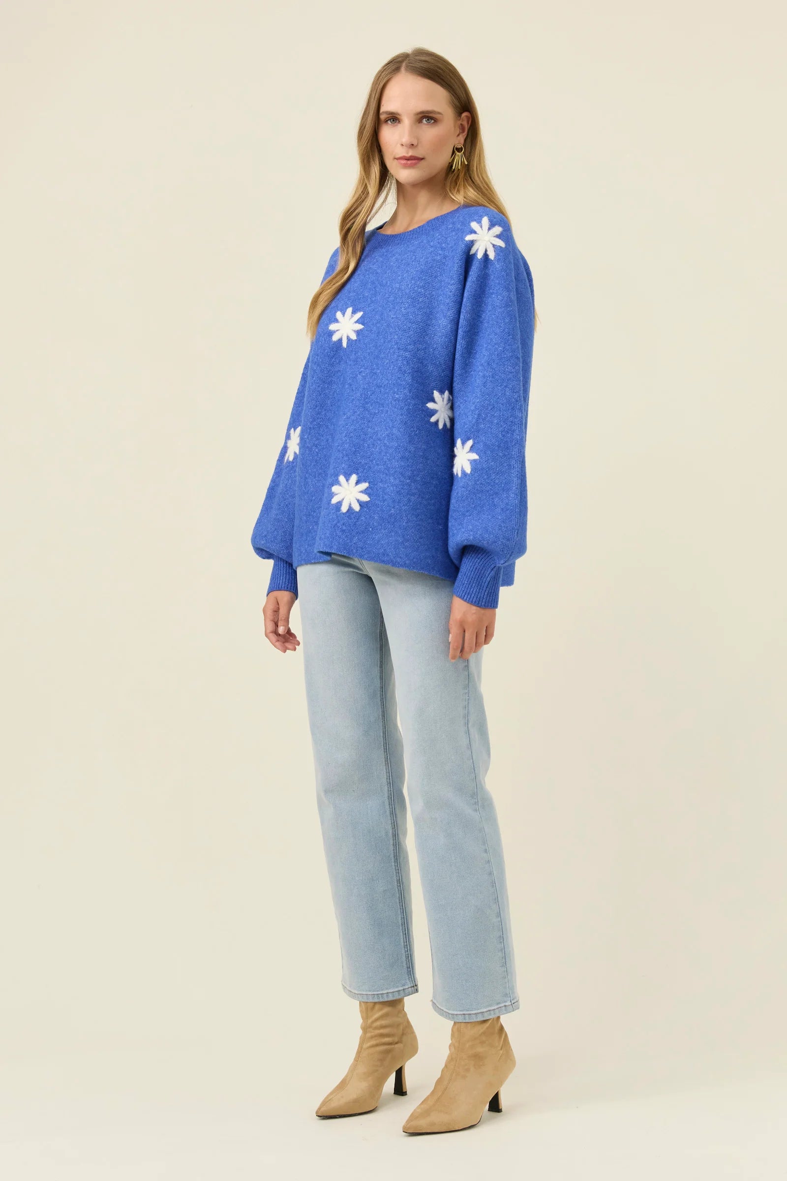 Miru Stitch Flower Jumper