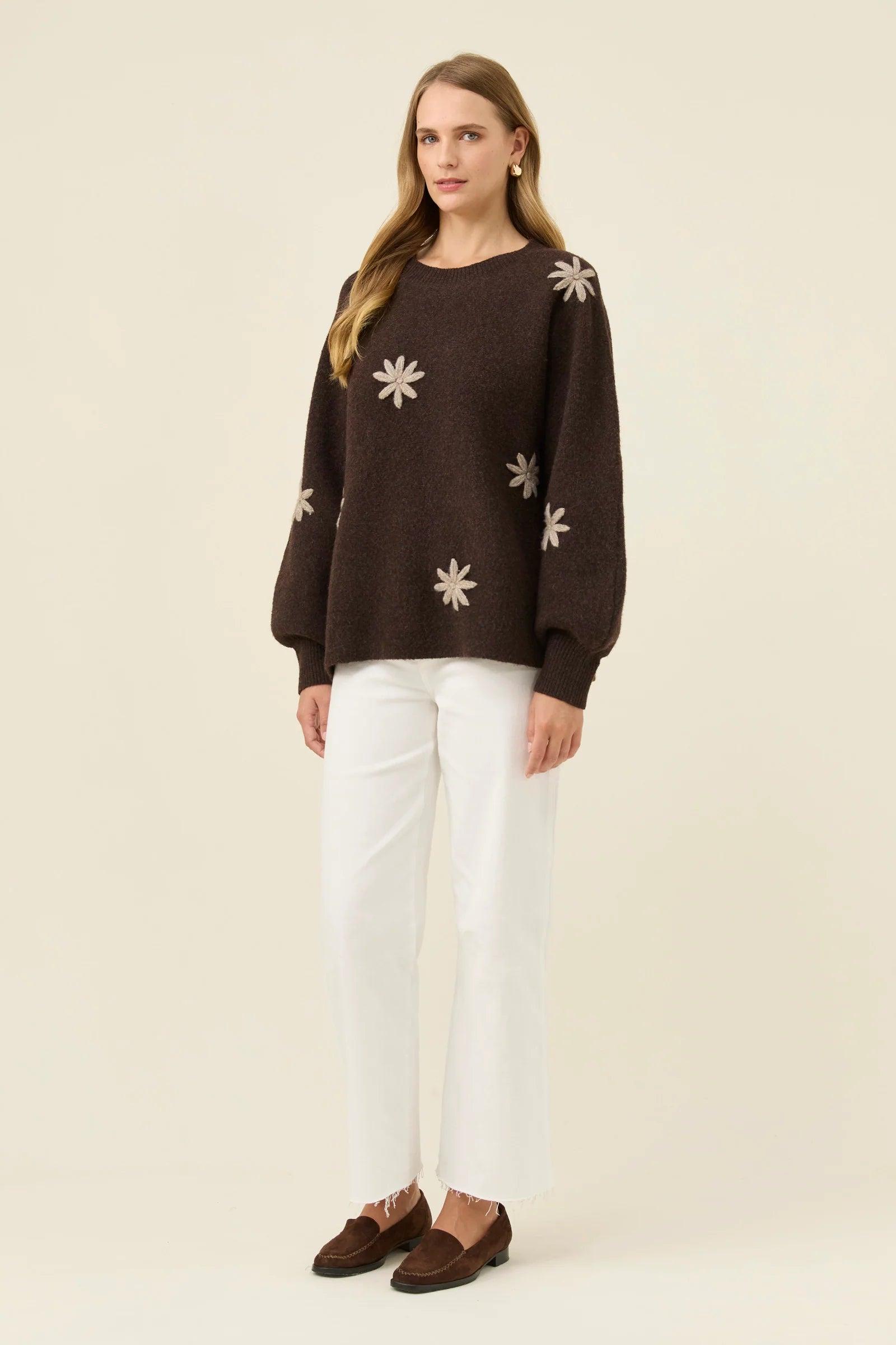 Miru Stitch Flower Jumper