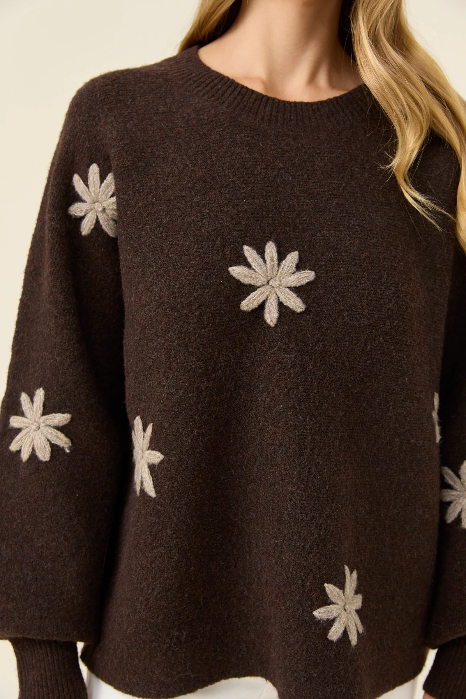Miru Stitch Flower Jumper