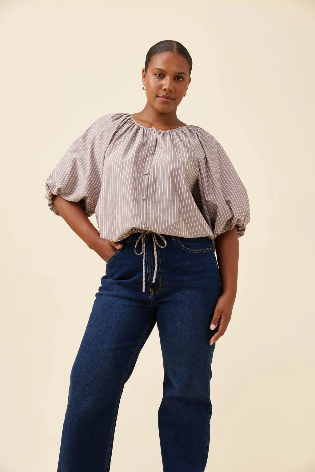 Lyndell Drawstring Top