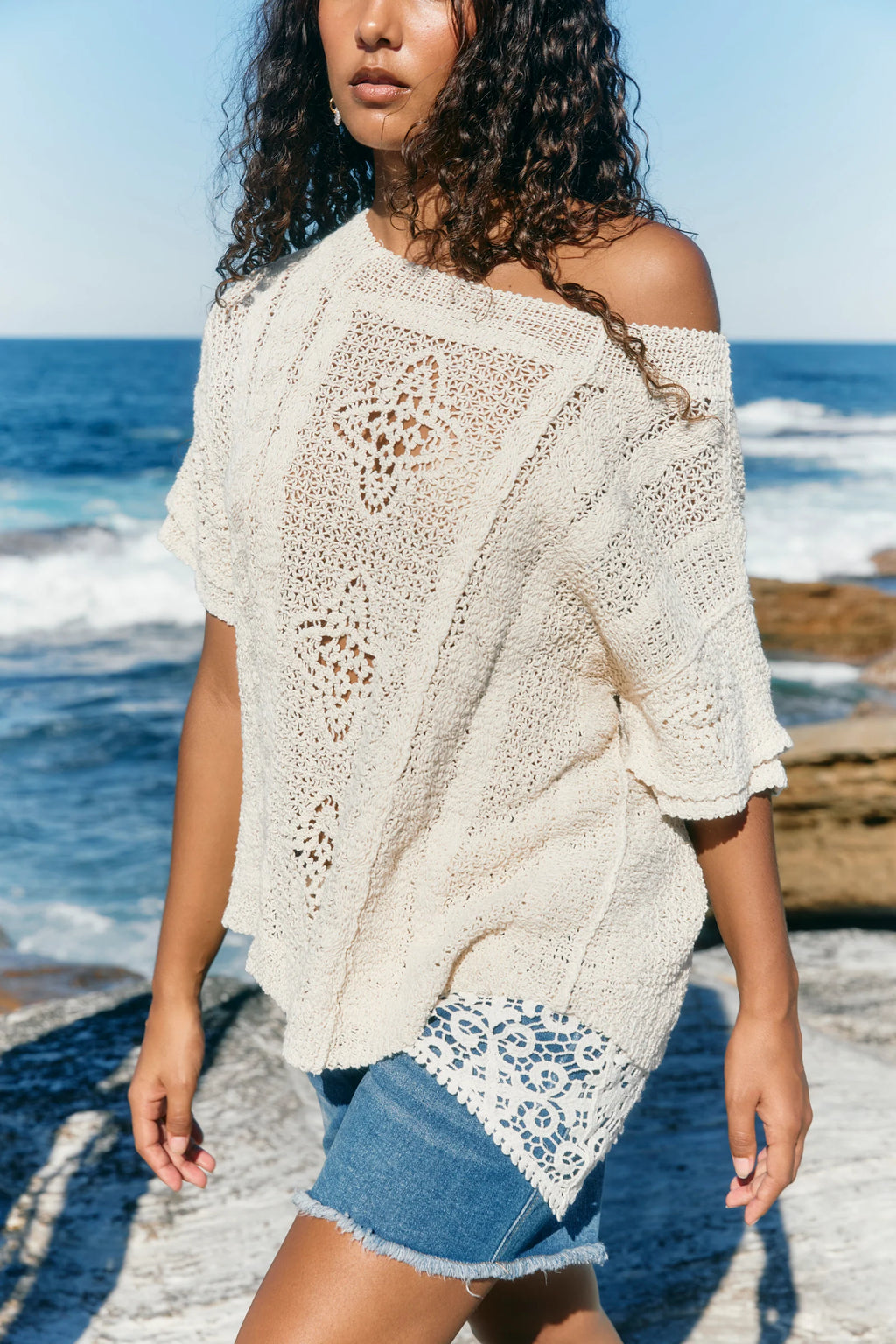 Maggie Crochet Cape