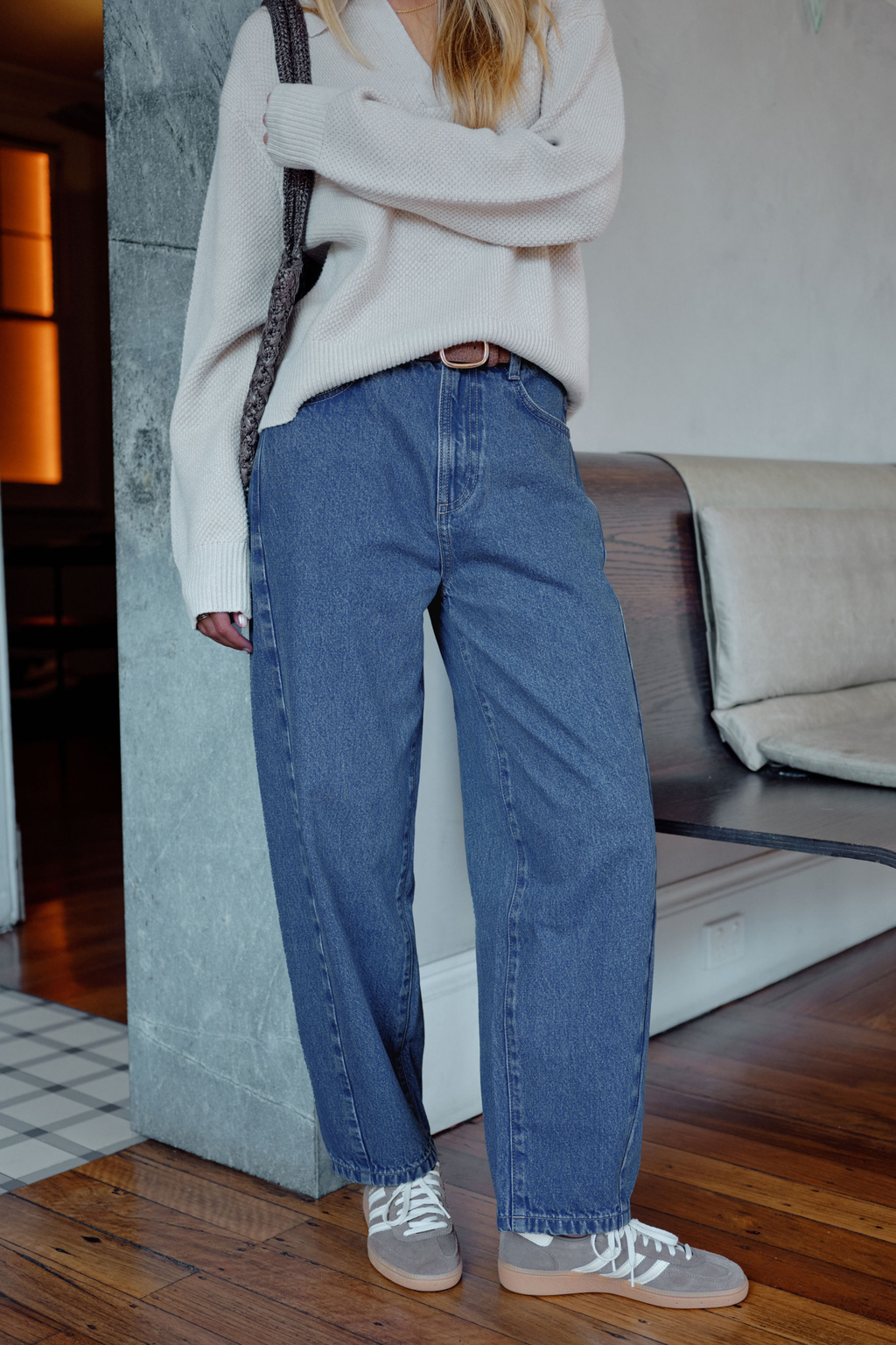 Leah Tapered Barrel Jean