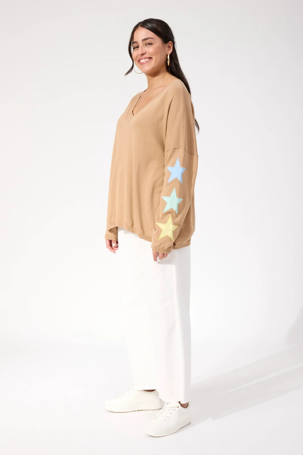 Vermont Star V Neck Jumper